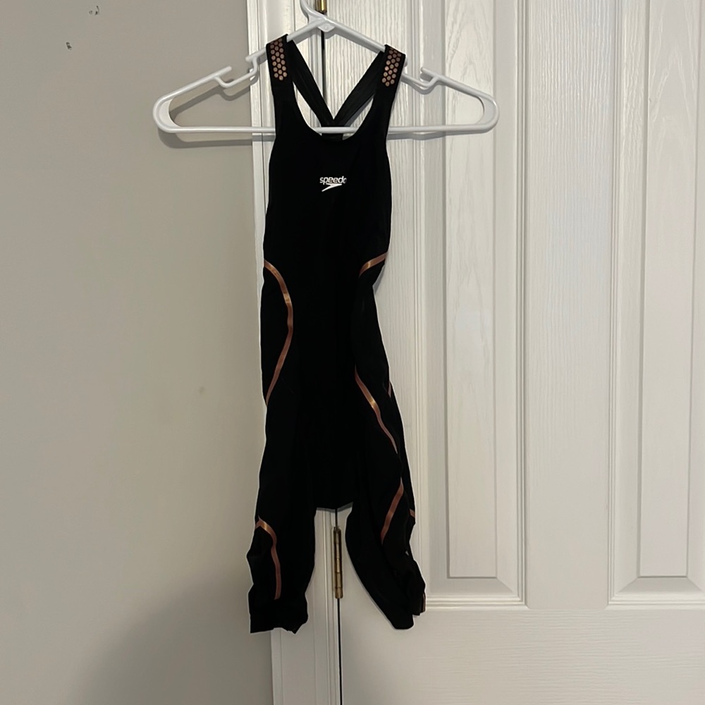 Speedo Fastskin Lzr Pure Intent Openback Kneeskin Techsuit, Women’s Size 22